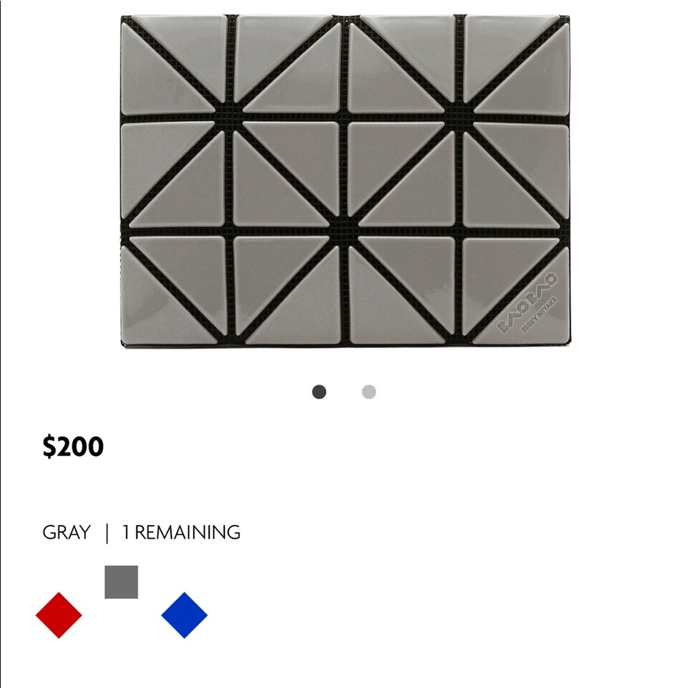 Bao Bao Issey MIYAKE lucent two tone card holder
